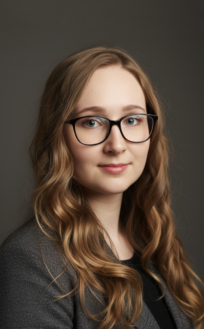 Portrait of the Chief Creative Officer at Code Horizon, leading creative design and brand direction